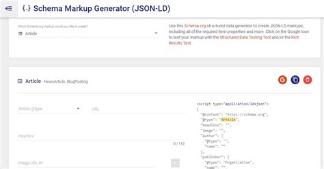Simple Schema Markup Generator .